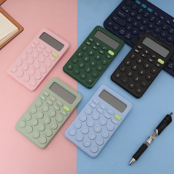 Calculadora de escritorio digital pequeña portátil con pantalla LCD de 8 dígitos, calculadora inteligente de bolsillo para niños para la escuela en casa