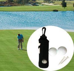 Portable Pe Small Golf Ball Bag Golf Tesor de golf Capeizo de almacenamiento de la bolsa de neopreno con cinturón giratorio Centro de cinturón1722012