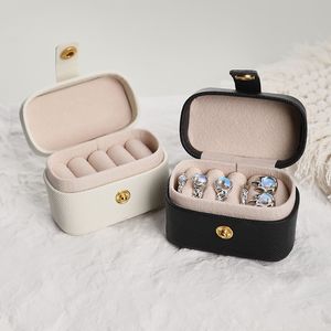 Draagbare kleine juwelierdoos Travel Mini Geschenk opslag Organisator Earring Ketting Ketting Case Ringhouder Verpakkingsdozen