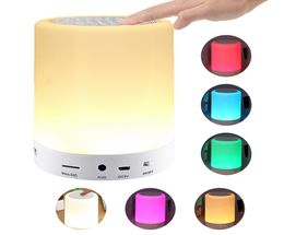 Portable Smart Wireless Bluetooth Speaker Player Touch Pat Light Coloré Led Night Light Lampe de table de chevet pour un meilleur sommeil6916053