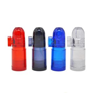 Draagbare Snuff Pill Pipe Bottle Snorter Dispenser Nasal Weeds Smoking Bongs Pipe Glass Storage Stash Jar Kleine container Medicine Box Rookaccessoires