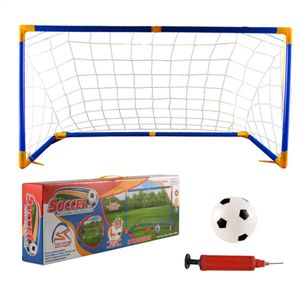 Filets de but de Football portables, ensemble de poteaux pliables avec pompe à balles pour l'entraînement sportif en intérieur et en extérieur, 240127