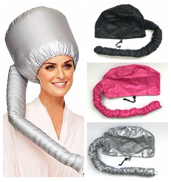 Portable Doux Cheveux Séchage Cap Bonnet Capuche Chapeau Sèche-Cheveux Attachement Curl Cheveux Outils Gris Cheveux Secs Crème Cap 6 pcs