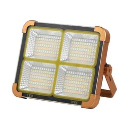 Reflector LED de emergencia solar portátil Luz de inundación al aire libre Lámpara de camping recargable por USB de alta calidad