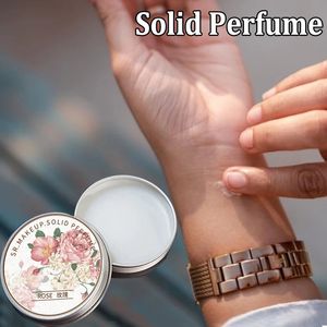 Portable Solide Parfum Parfums Femmes Rétro Parfum Frais Élégant Rose Pivoine Lavande Corps Aroma Déodorant Antisudorifique 240402