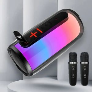 Haut-parleur portable pulse 6 Haut-parleur étanche sans fil Bluetooth de haute qualité Écran couleur LED lumières Basse musique Microphone sans fil haut-parleurs karaoké