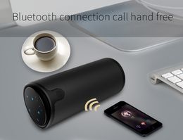 FreeShipping Portable Speaker Touch Control HiFi Stéréo Haut-parleurs Bluetooth Subwoofer sans fil + étui de transport + Power Bank + Support TF Card