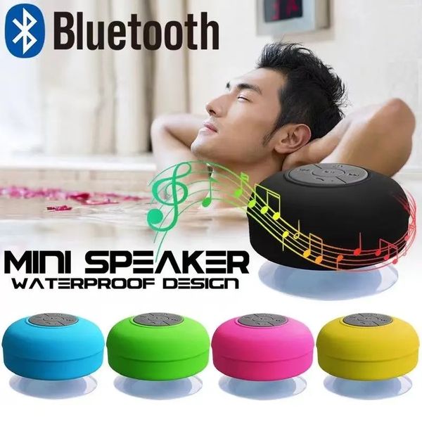 Minialtavoz portátil con Bluetooth, inalámbrico, resistente al agua, para la ducha, para teléfono, manos libres, compatible con Bluetooth