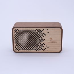 Altavoces Bluetooth inalámbrico altavoz de madera subwoofer acústico graves fuertes