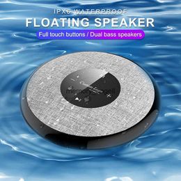 Altavoces portátiles 2021 Nueva luz LED Altavoz flotante BT Impermeable IPX6 Caja de sonido para natación con botones táctiles Mini luz para piscina HKD230904