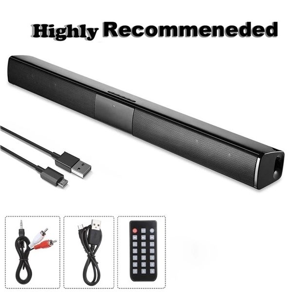 Haut-parleurs portables 20W TV Sound Bar Filaire et sans fil Bluetooth Home Surround SoundBar pour PC Theater Speaker 221103