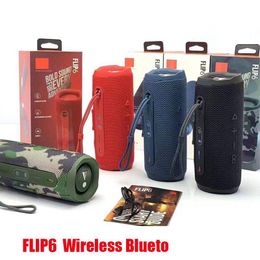 Haut-parleurs portables 6 haut-parleurs Bluetooth sans fil Mini Ipx7 étanche extérieur stéréo basse piste de musique indépendante Tf Drop Delivery Elec Dhoc7