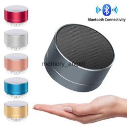 Altavoces portátiles A10 Altavoz Bluetooth inalámbrico Pistola de acero pequeña Subwoofer Mini tarjeta de regalo portátil U Disco TF al aire libre HKD230904