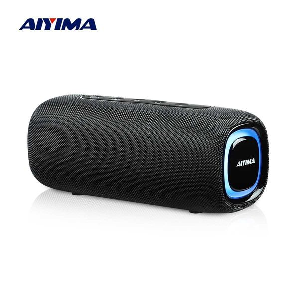 Altavoces portátiles Aiyima Portable Bluetooth 5.3 Altavoces TWS Color RGB Light 20W Improiector Strong Bass STEREO EXTERIOR TF Hanger Box J240505