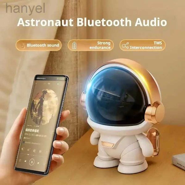 Haut-parleurs portables astronaute Bluetooth haut-parleur Mini Portable HIFI stéréo caisson de basses boîte de son décoration de bureau petit haut-parleur 24318