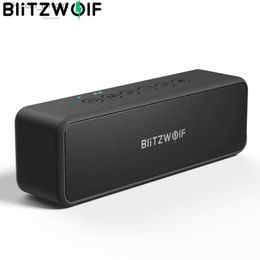 Haut-parleurs portables BlitzWolf 30W Haut-parleur sans fil Haut-parleur Bluetooth portable 3600mAh Double pilotes Basse TWS Stéréo IPX6 Carte TF étanche AUX Q230904