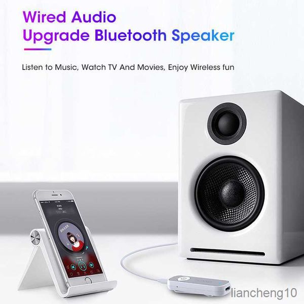 Haut-parleurs portables Bluetooth 5.0 Récepteur Écouter de la musique Adaptateur sans fil Stéréo Transmission rapide pour TV Casque Haut-parleur R230727