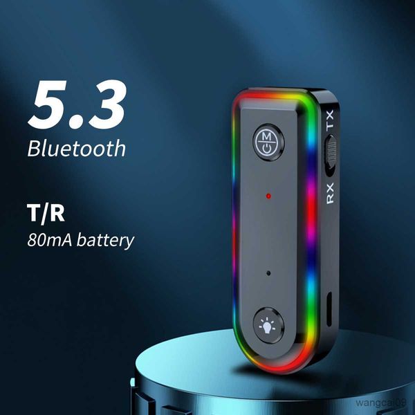 Altavoces portátiles Bluetooth Receptor de coche Transmisor AUX para altavoces de coche Receptor de música de audio Manos Bluetooth R230608