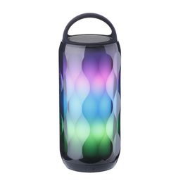 Draagbare luidsprekers Bluetooth Paren Wireless 3D Hi-Fi Stereo Sound Smart RGB Multi-Colors Rhythm Lights Speaker voor But Home Party Bar Beach Travel