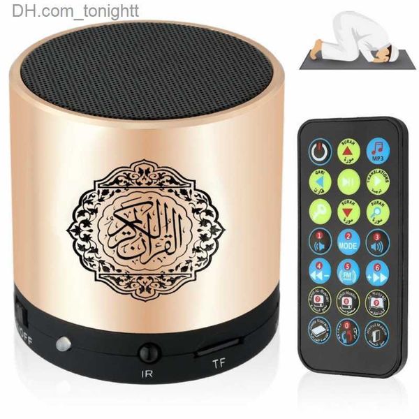 Haut-parleurs portables Haut-parleur Bluetooth Coran Coran Récitateur Haut-parleurs musulmans Support 8 Go FM MP3 TF Carte Radio Télécommande 15 Langues de traduction Q230905