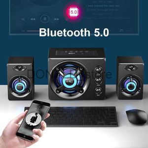 Draagbare Luidsprekers Bluetooth Speaker USB Bedraad Mode Desktop Computer voor Stereo Muziekspeler Subwoofer Klankkast PC J240117