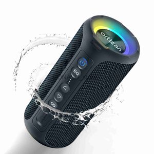 Haut-parleurs portables Haut-parleurs Bluetooth Ortizan 40W haut-parleur stéréo portable sans fil IPX7 haut-parleurs de douche étanches avec basses profondes/lumière LED/J240117