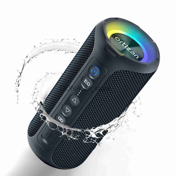 Altavoces portátiles Altavoces Bluetooth Ortizan Altavoz inalámbrico portátil estéreo de 40 W Altavoces de ducha impermeables IPX7 con graves profundos/luz LED/J240117