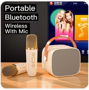 Draagbare luidsprekers Bluetooth Wireless Speaker Multifunction Karaoke Microfoon Music Muziek MP3 Player Machine voor kinderen Volwassenen Home 230821