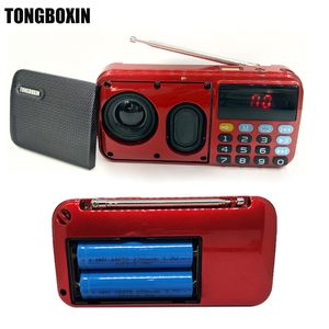 Haut-parleurs portables C-803 Prise en charge de deux batteries 18650 Deux cartes TF Haut-parleur radio MP3 portable Super Bass TF USB Lecteur FM Torche LED 3,5 mm Sortie pour écouteurs 230419