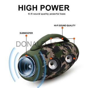 Draagbare luidsprekers Caixa De som 100 W krachtige Bluetooth-luidsprekers Draagbare buitensubwoofer 3D Stereo Surround Sound-kolom Muziekcentrum Boombox J240117