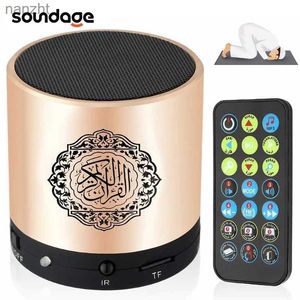 Haut-parleurs portables en haut-parleurs de téléphone portable 8 Go FM Radio TF MP3 avec télécommande Portable Coran haut-parleur Muslim Receiver Player 15 Sound 19 Langue Gift de haute qualité WX