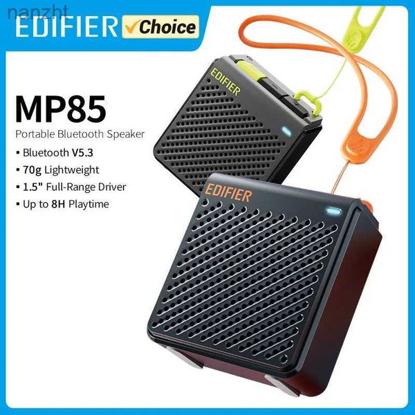 Haut-parleurs portables en haut-parleurs de téléphone portable Edificer MP85 Bluetooth en haut-parleur portable Breeping Walking haut-parleur stéréo stéréo 70g Lightweight 8H Playage imperméable WX