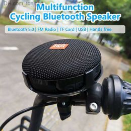 Haut-parleurs portables Vélo Vélo Bluetooth Haut-Parleur Portable Sans Fil Vélos D'extérieur Colonne Étanche Caisson de Basses Boombox Mains Libres Radio FM TF USB Q230904