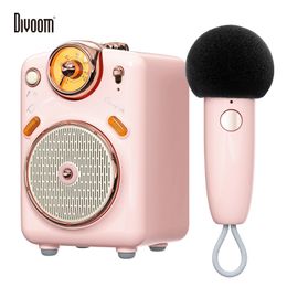 Haut-parleurs portables Divoom Fairy-OK Haut-parleur Bluetooth avec microphone Fonction karaoké Changement de voix Radio FM Carte TF 221022