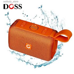 Draagbare luidsprekers Doss E-GO Mini Bluetooth-luidspreker 6W Volume Muziekluidspreker Buiten IPX6 Waterdichte draagbare douche Draadloze luidspreker Q240328