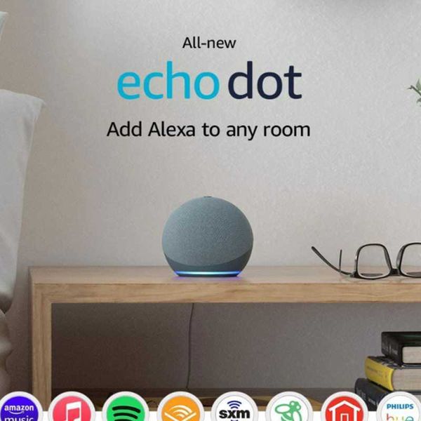 Haut-parleurs portables Echo Dot 4ème haut-parleur intelligent Alexa Assistant vocal maison intelligente 4ème génération