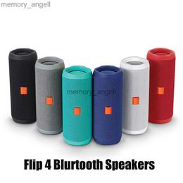 Haut-parleurs portables Flip 4 Haut-parleur Bluetooth Portable Mini sans fil Flip4 Haut-parleurs de caisson de basses étanches extérieurs Support TF Carte USB DHL HKD230912