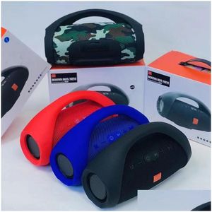 Haut-parleurs portables pour Booms Box Mini E10 Haut-parleur Bluetooth sans fil Stéréo extérieur Hifi Bass Music O Boom Boombox avec Retail Drop D Dhbid