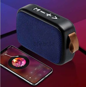 Haut-parleurs portables G2 Haut-parleurs sans fil Tissu Art Bluetooth Haut-parleur extérieur FM TF Carte U Disque Audio Creative Portable Mini Subwoofer Cadeau dans la boîte 240304