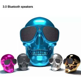 Altavoces portátiles Calavera de Halloween Galvanoplastia Altavoz Bluetooth Regalo