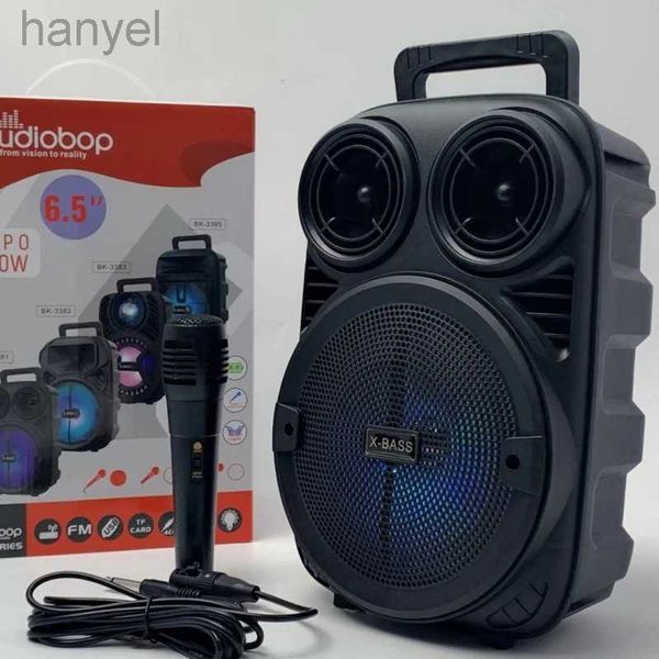 Haut-parleurs portables HiFi qualité Bluetooth haut-parleur extérieur Portable centre De musique HiFi stéréo caisson De basses karaoké son RGB lumière Boom Box Caixa De Som 24318