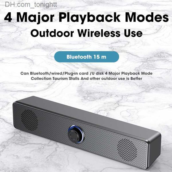 Altavoces portátiles Sistema de sonido de cine en casa Altavoz Bluetooth Barra de sonido envolvente 4D Altavoz de computadora para TV Altavoz Subwoofer Z230801