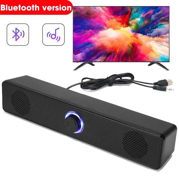 Altavoces portátiles Sistema de sonido de cine en casa Altavoz Bluetooth Barra de sonido envolvente 4D Computadora para TV Box Subwoofer Música estéreo 231017