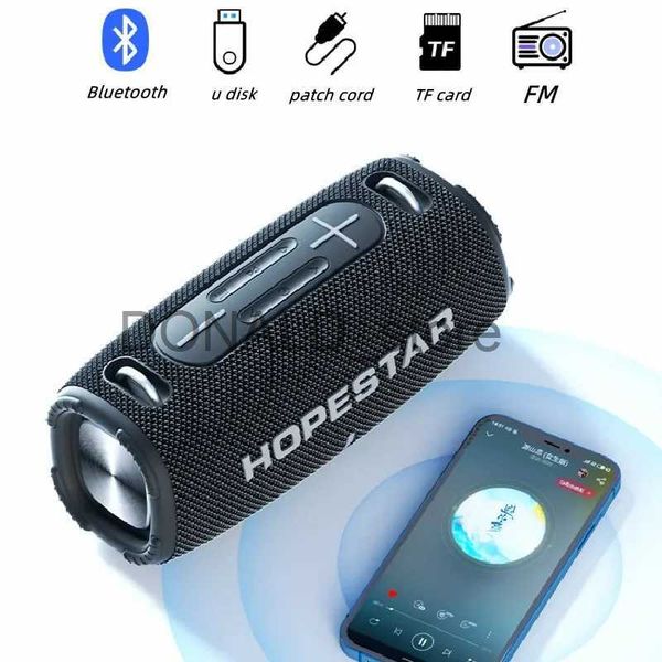 Haut-parleurs portables Hopestar H50 haut-parleur Bluetooth sans fil Portable boîte à musique haute puissance haut-parleur de basse extérieure système de son Surround haute fidélité J240117