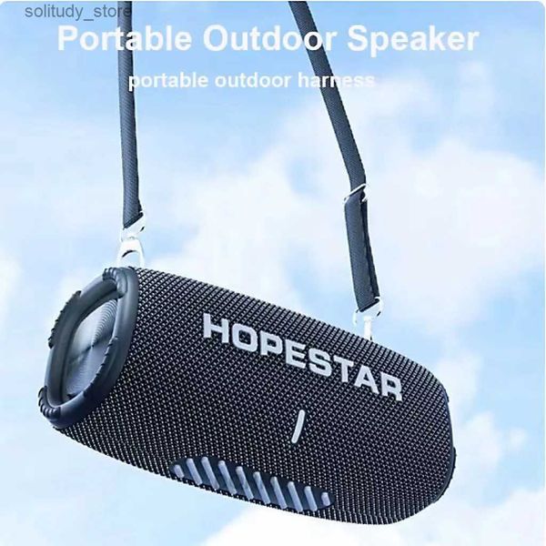 Haut-parleurs portables Hopestar H50 haut-parleur Bluetooth sans fil Portable boîte à musique haute puissance haut-parleur de basse extérieure système de son Surround haute fidélité Q240328