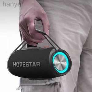 Draagbare luidsprekers HOPESTAR H53 Krachtige 35W draagbare Bluetooth-luidspreker Krachtige draadloze subwoofer TWS basgeluidssysteem 5200mAh batterij Boombox 240314