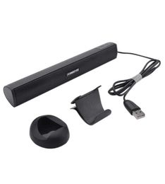 Draagbare luidsprekers IKANOO voor laptop subwoofer stereo soundbar compatibel met Noteook PC TV kleine en bekabelde mini-geluidsbalkzwart4674417