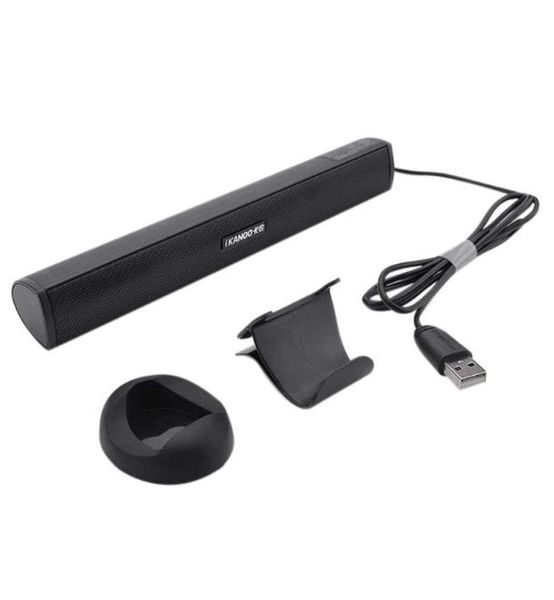 Haut-parleurs portables ikanoo pour la barre de son stéréo de subwoofer pour ordinateur portable compatible avec noteook pc tv small et filaire mini barblack4955264