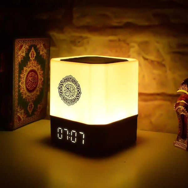 Haut-parleurs portables Islam Speaker Box a télécommande Bluetooth veilleuse musulmane application intelligente horloge numérique AZAN avec traduction de récitation du Coran Q230904