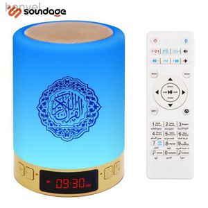 Draagbare luidsprekers Islamitische draadloze draagbare koranluidspreker LED-nachtlampje Koranlamp met AZAN-klok Mp3-speler Moslimcadeau Veilleuse Coranique 24318